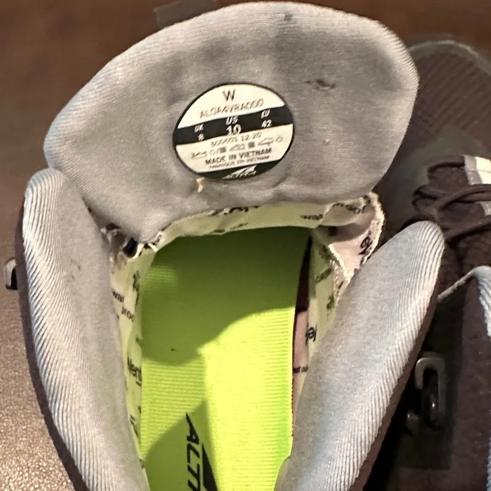 Altra Black and Gray Lace Up Boots - Picture 7 of 9